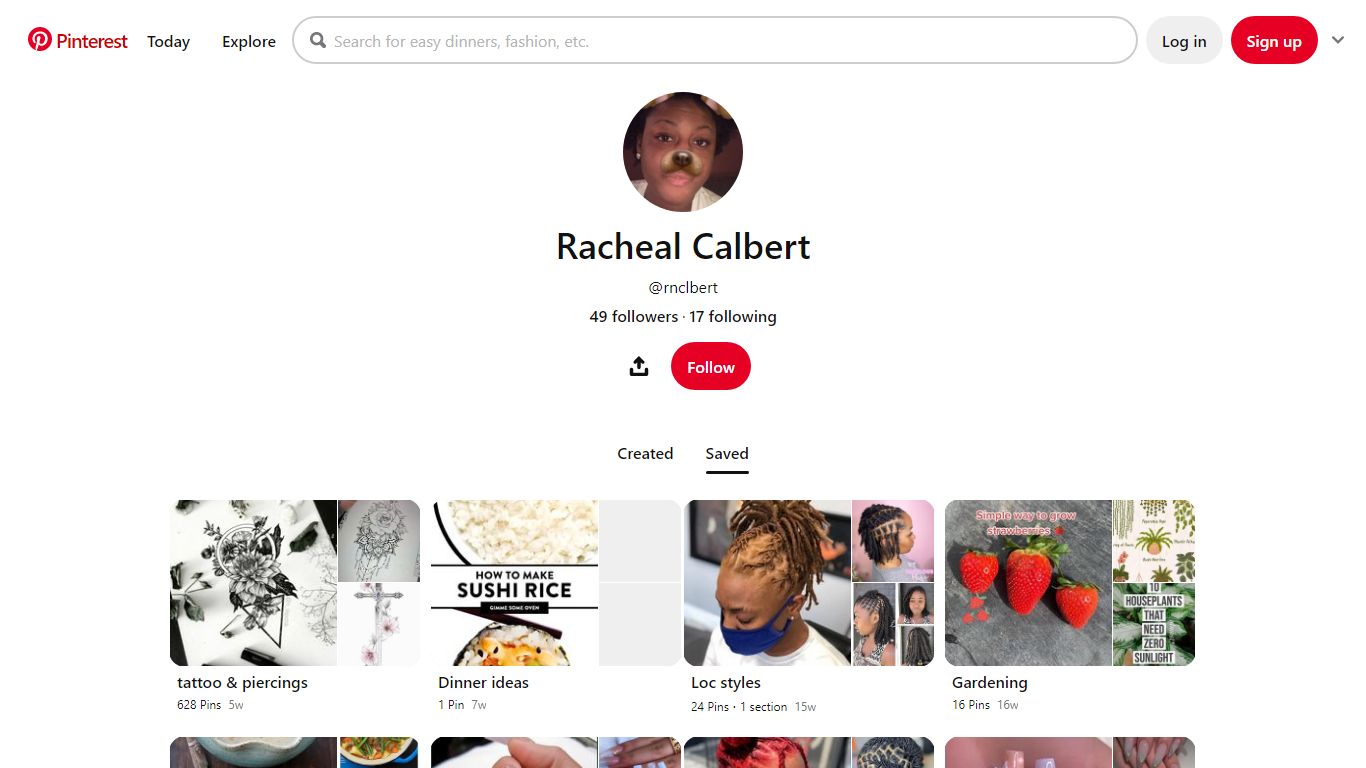 Racheal Calbert (rnclbert) - Profile | Pinterest